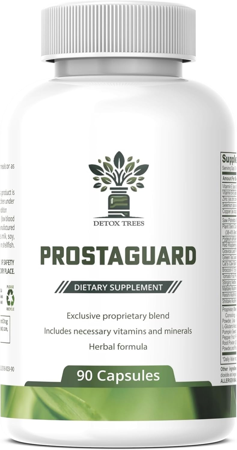 Prostaguard Prostate Supplement - Prostate Supplements For Men With Saw Palmetto Extract, Pygeum Africanum, Beta Sitosterol And Zinc For Prostate Health & Urinary Tract Health