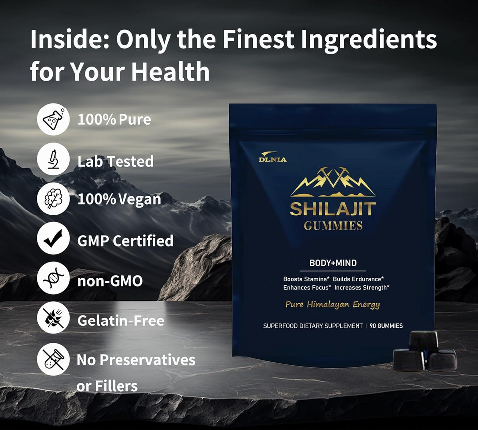 Shilajit 9-In-1 Capsules  Organic Himalayan Complex With Ashwagandha, Sea Moss, Turmeric & More  Vegan, Lab-Tested, Immune & Energy Support For Men & Women  90 Capsules