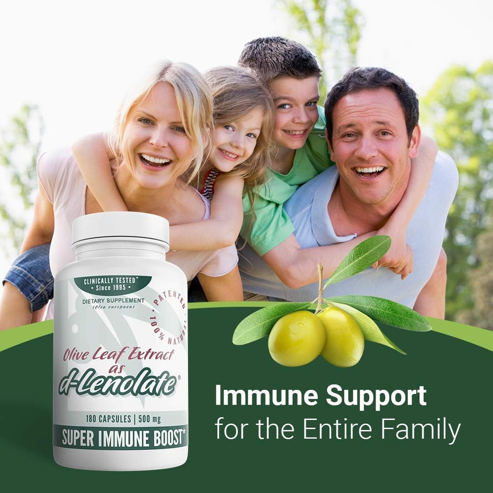 East Park Olive Leaf Extract (Ole) Super Strength D-Lenolate 500Mg | 18% Or More Oleuropein Immune System Booster | 180 Vegetarian Capsules (Non-Gmo)