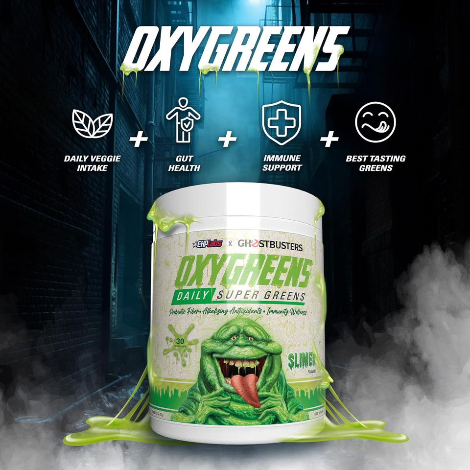 Ehp Labs Oxygreens Super Greens Powder - Spirulina & Chlorella Superfood, Green Juice Powder & Greens Supplements With Prebiotic Fibre, Antioxidants & Immunity Support, 30 Serves (Pineapple)