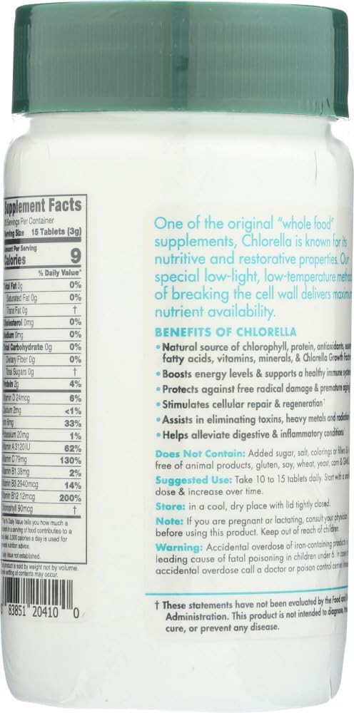 Green Foods Organic Chlorella - 200 Mg - 300 Tablets