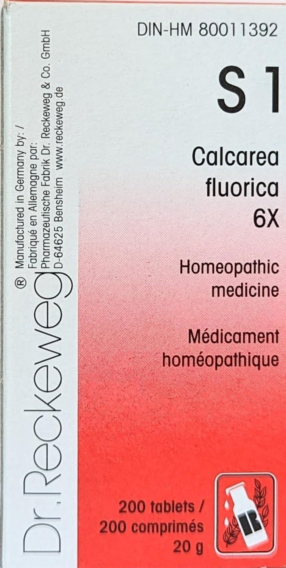 Dr Reckeweg Calcarea Fluorica 6X S1 (200 Tablets)