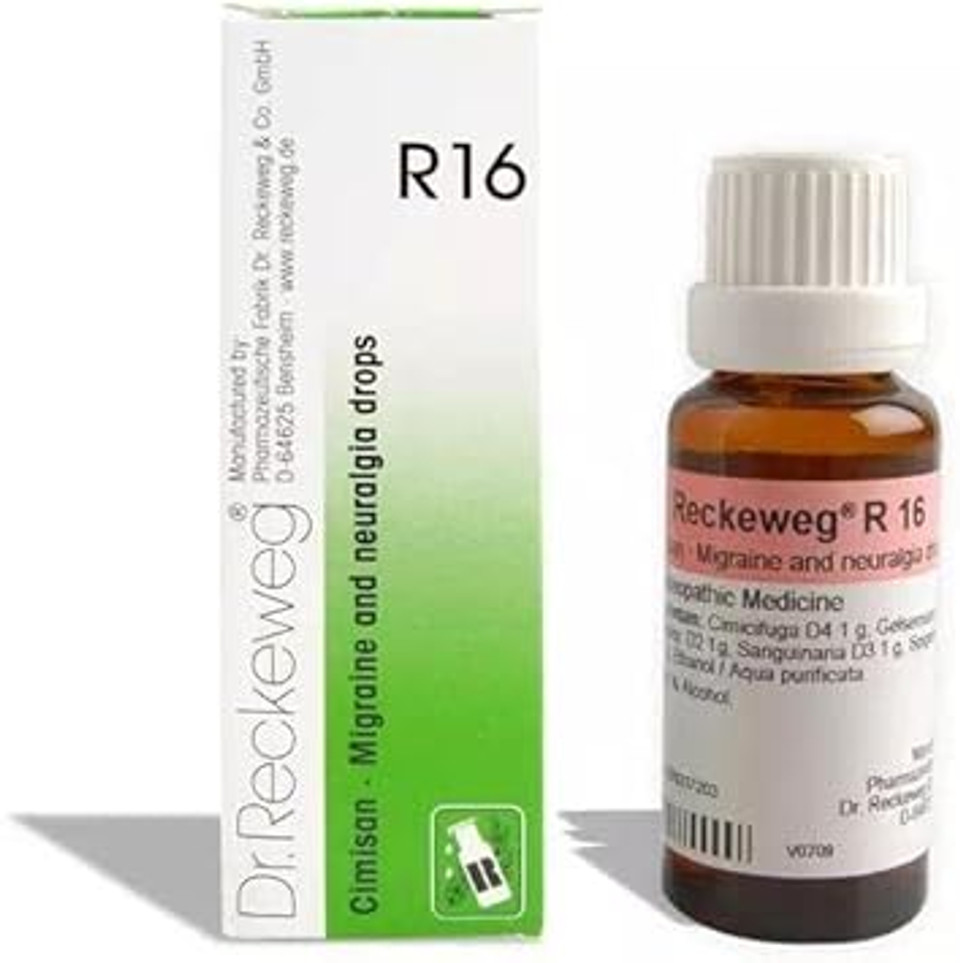 Dr Reckeweg R_16 Migraine & Neuralgia 22 Ml Reckeweg