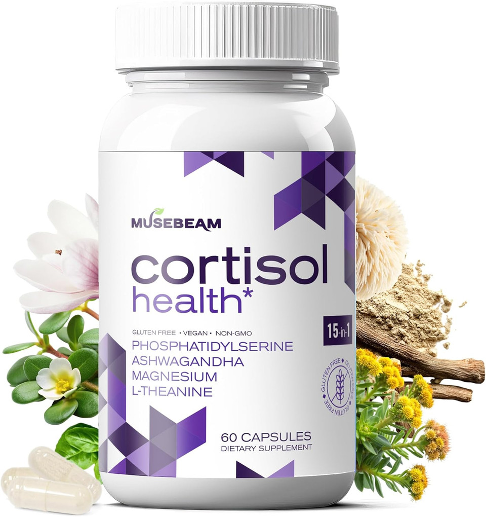 Cortisol Detox Supplement For Women Men - Control & Lowering Cortisol - Magnesium Ashwagandha High Cortisol Level Blocker Reducer - Balance Calm Stress Support Cleanse Adrenal Health