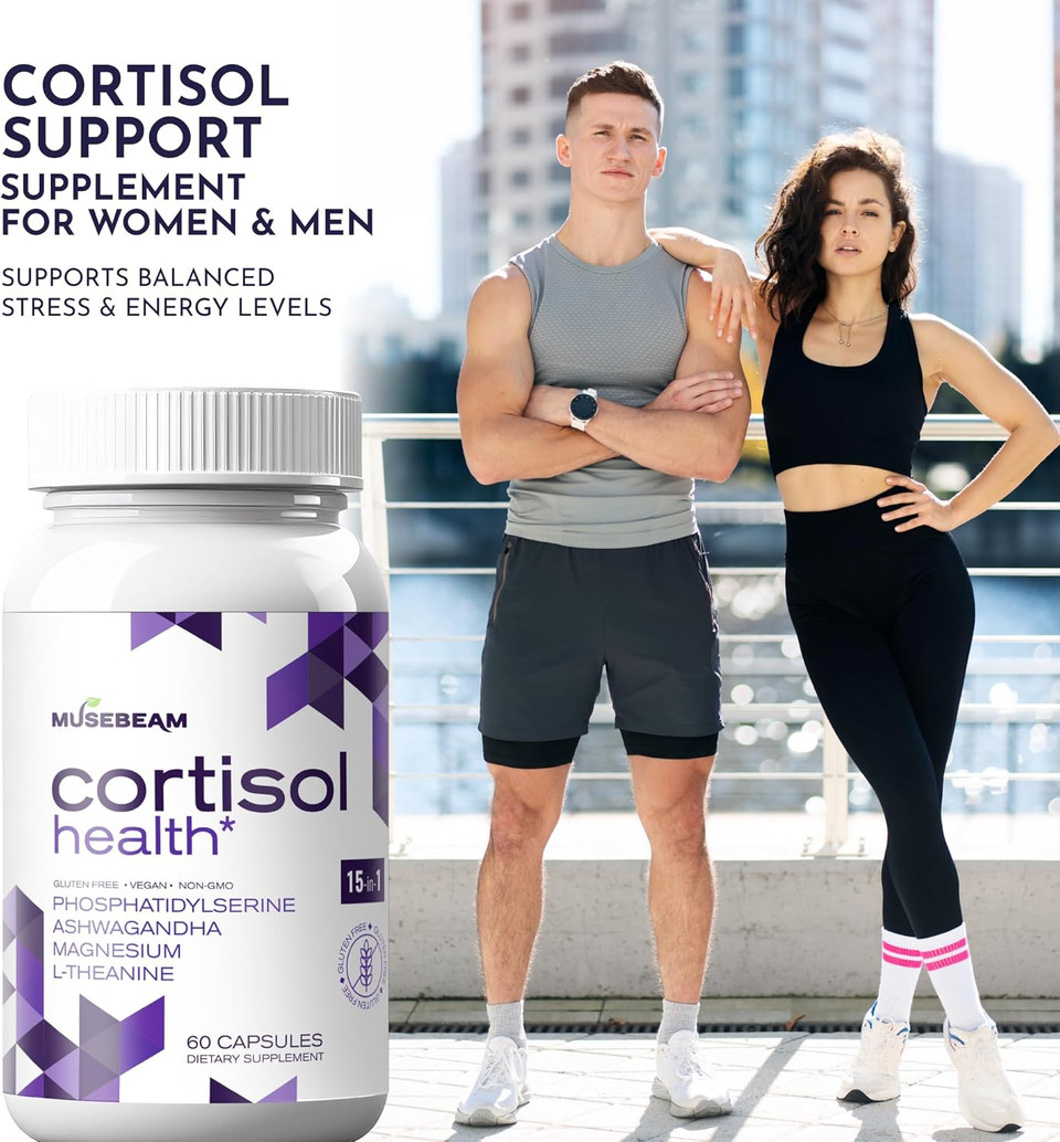 Cortisol Detox Supplement For Women Men - Control & Lowering Cortisol - Magnesium Ashwagandha High Cortisol Level Blocker Reducer - Balance Calm Stress Support Cleanse Adrenal Health