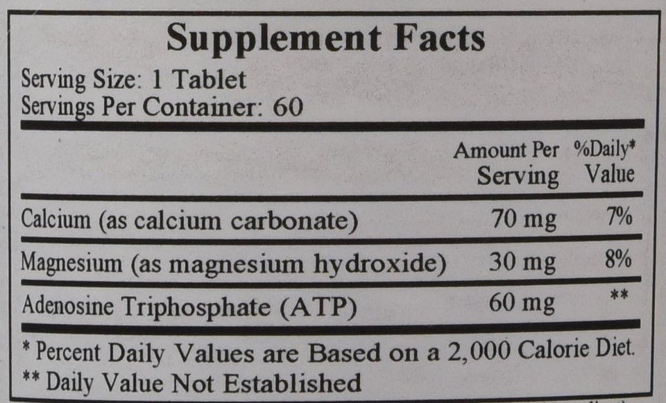 Cardiovascular Research Magnesium Atp Tablets, 60 Count