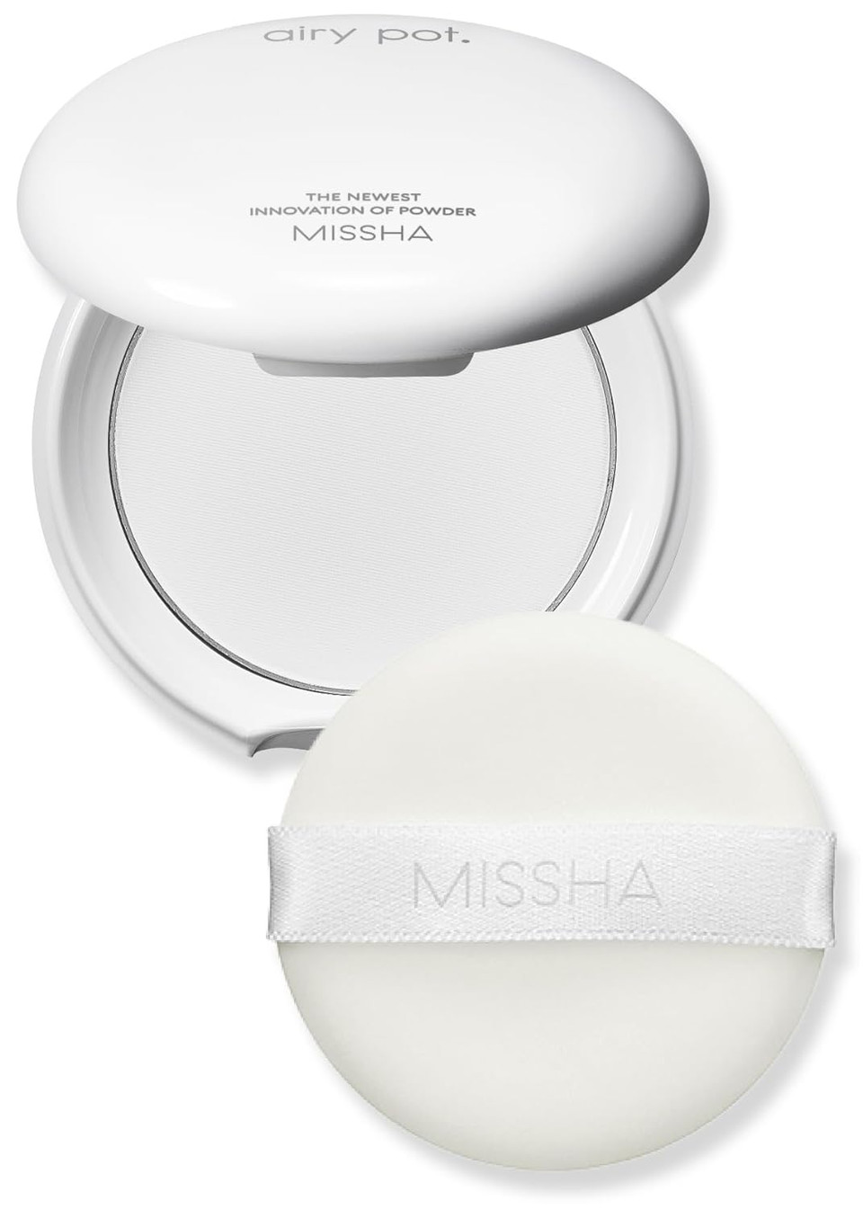 Missha Airy Pot Pressed Translucent Powder Pact 5G I Make Up Finishing Setting Powder For A Natural Matte Finishtranslucent