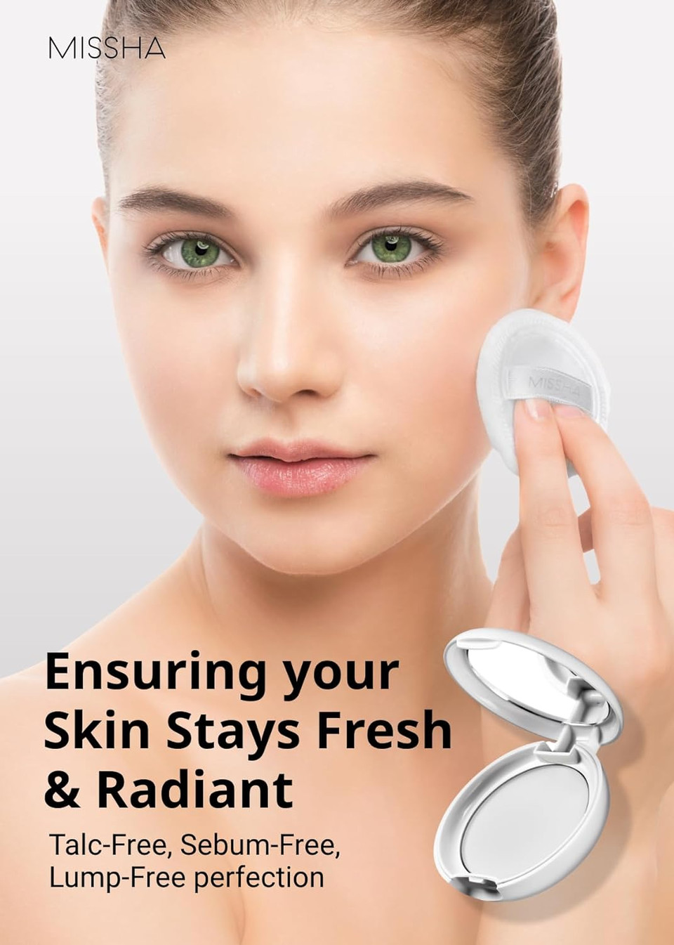 Missha Airy Pot Pressed Translucent Powder Pact 5G I Make Up Finishing Setting Powder For A Natural Matte Finishtranslucent