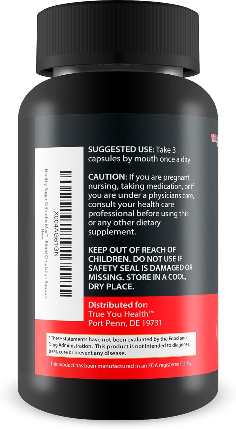Healthy Sugar Defender Max - Our Best Sugar Support Supplement - Multi Action Blood Support - Blood Circulation And Vein Support For Healthy Legs, Heart, And Sugar Health - Blood Circulation Support