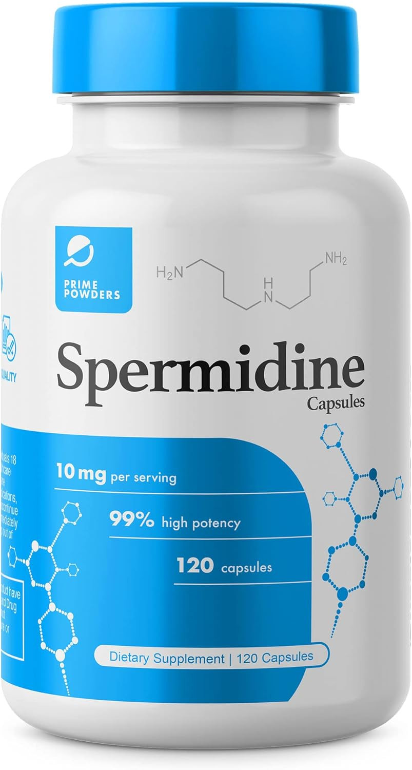 Spermidine Capsules ???????????? ???????? 99% Concentration 100X More Potent Than Wheat Germ Extract For Anti-Aging Dna Telomere Support