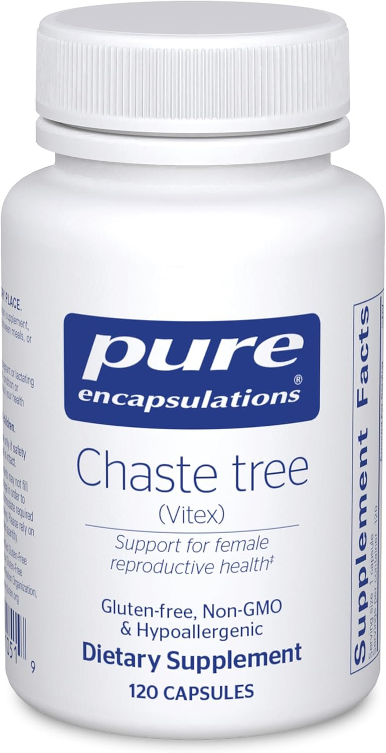 Pure Encapsulations Chaste Tree (Vitex) - Supports Menstrual Cycle Regularity - For Breast Comfort* - Women'S Supplement - Hormonal Balance Support - Non-Gmo & Vegan - 60 Capsules