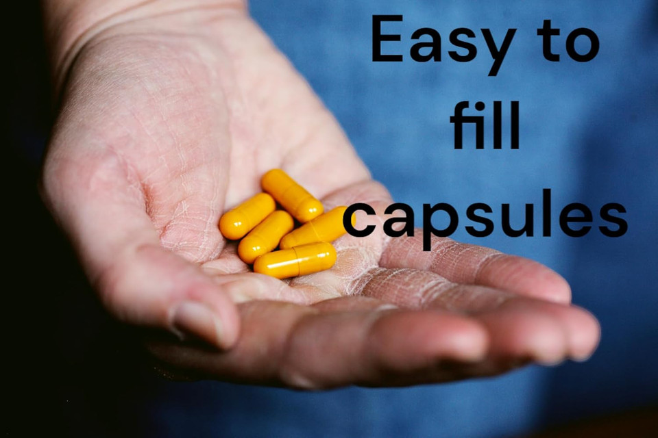 T.E. Neesby Vegan Empty Pill Capsules-Size 00 Pull Apart Caps - 600 Count - Clear Caps - Diy Capsule Filling