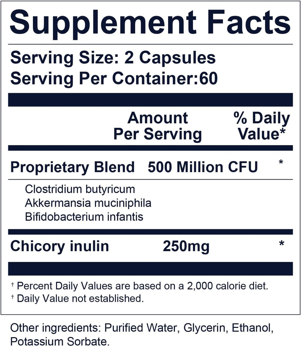Glp-1 Supplement, Glp-Activate With Cfu Multi-Strain Probiotics + Prebiotics, Multi-Strain Probiotics For Glp-1 Production, Gut, Digestive, Immune & Overall Health, 120 Pcs