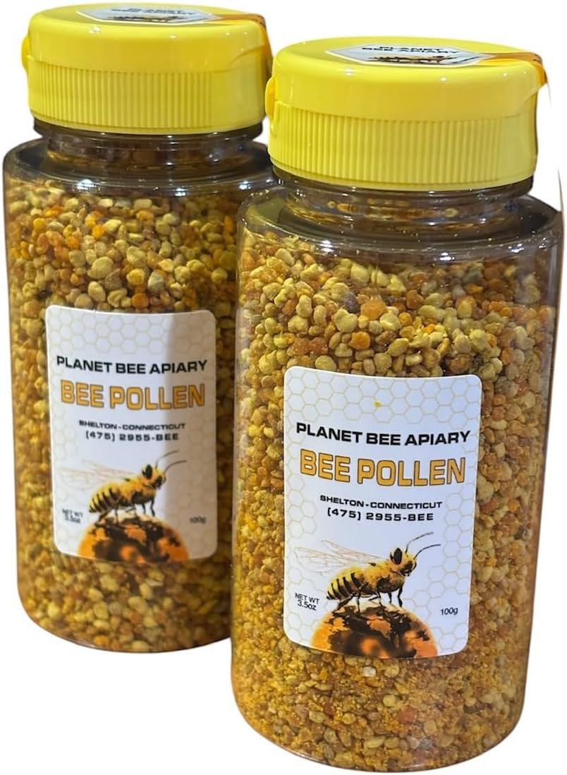 Bee Pollen Granules, 100% Raw, Superfood Packed With Proteins, Vitamins & Minerals. Source Of Vitamin B, Amino Acids, & Antioxidants. Keto, Paleo Friendly, Gluten Free