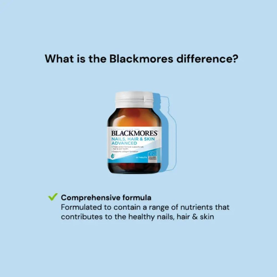 Blackmores Nails Hair And Skin Vitamins For Women, Made In Australia, 60 Tablets