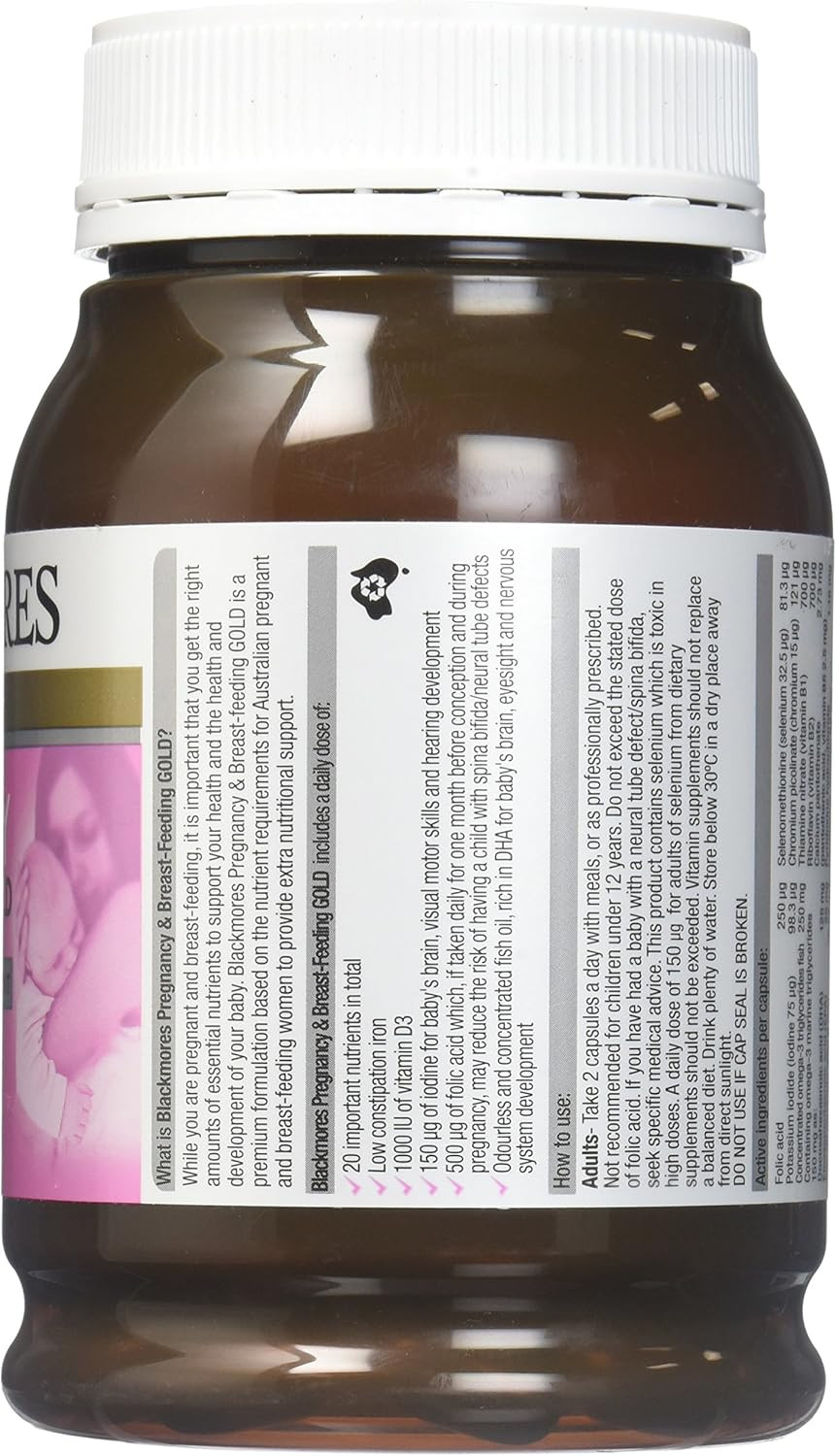 Blackmores Pregnancy & Breast Feeding Gold 180 Capsules