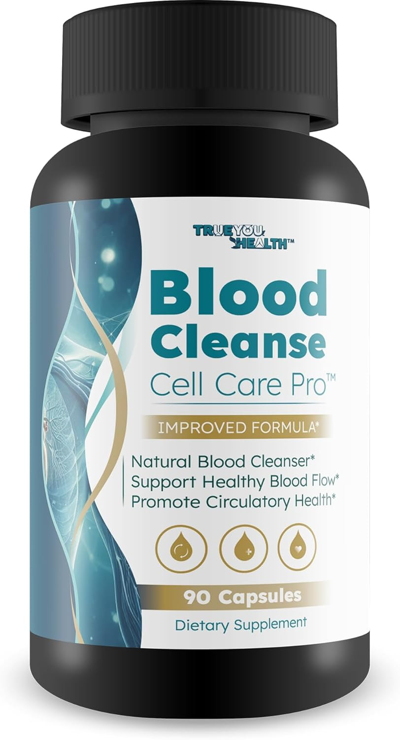 Blood Cleanse Cell Care Pro - Improved Formula - Our Best Blood Cleanse Detox - Cleanse Blood & Detox Body Cleanse - Full Body Cleanse - Sugar Detox Cleanse Pancreas Sweet Blood Cleanse Supplements
