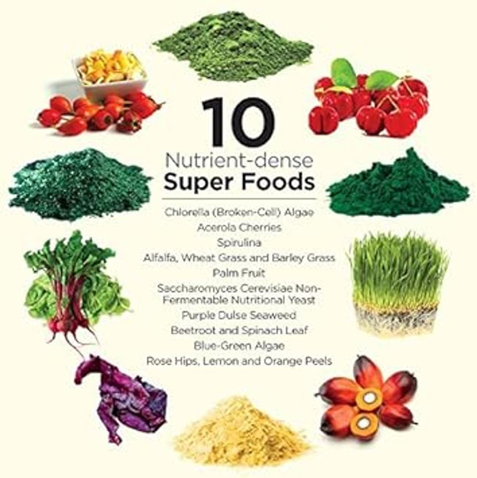Dr. SchulzeS Superfood Plus | Vitamin And Mineral Herbal Concentrate | Daily Nutrition | Gluten-Free And Non-Gmo | Vegan | 14 Ounce Powder | Packaging May Vary