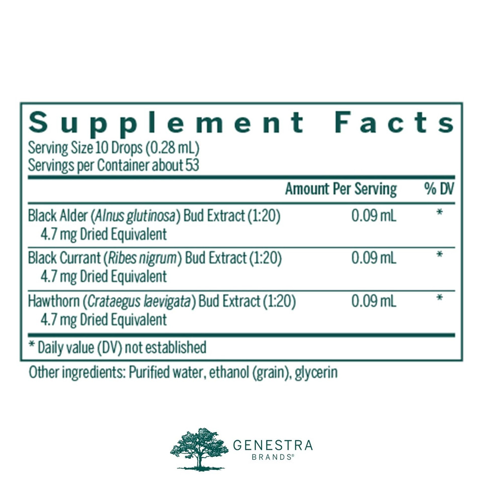 Genestra Brands Trauma-Gen | Black Alder, Black Currant, And Hawthorn Herbal Supplement | 0.5 Fl. Oz