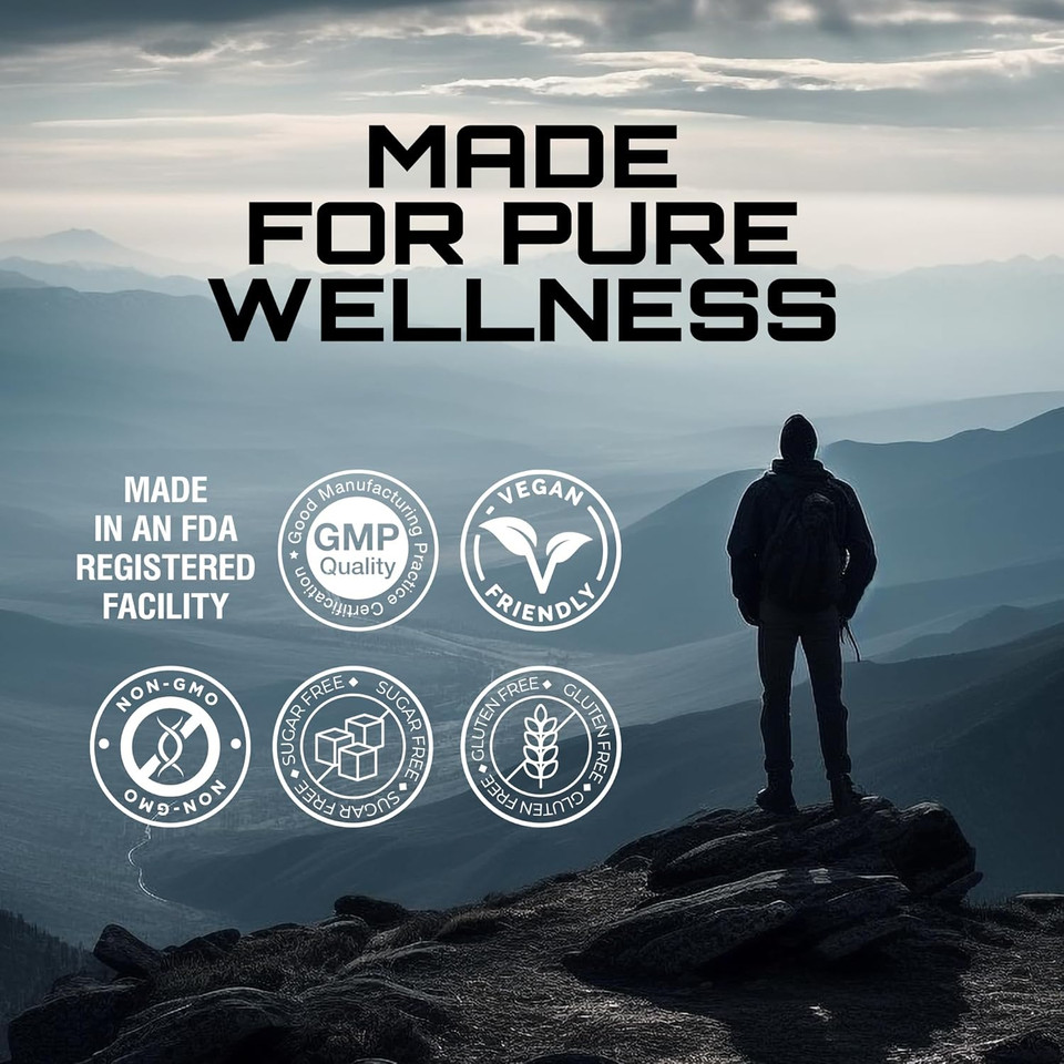 Himalayan Shilajit Capsules Men Women - Pure Himalayan Fulvic Acid Supplement Pills - Ashwagandha Turmeric Ginkgo Biloba Ginseng Cordyceps Mushroom Stinging Nettle Black Pepper