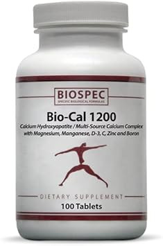 Bio-Cal 1200  Superior Bone Support Complex W/ Mcha, Vitamin D3, Vitamin K2 (Mk-7), Magnesium, Zinc, And Other Nutrients