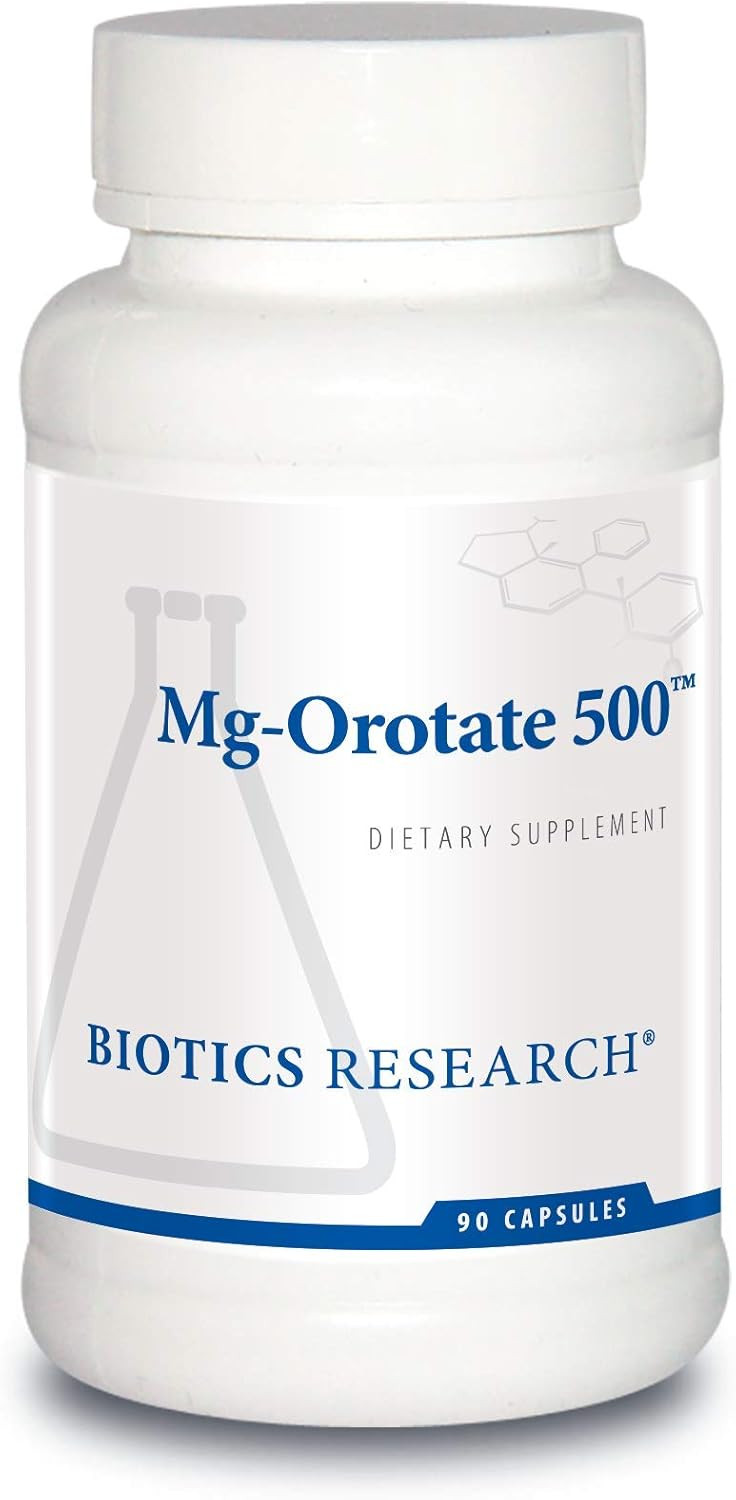 Biotics Research Mg Orotate 500Mg Magnesium Orotate - 2 Capsules Per Serving (1000Mg) - Cardiovascular Support Heart Health, Overall Relaxation, Improves Sleep And Muscle Relaxation - 90 Caps