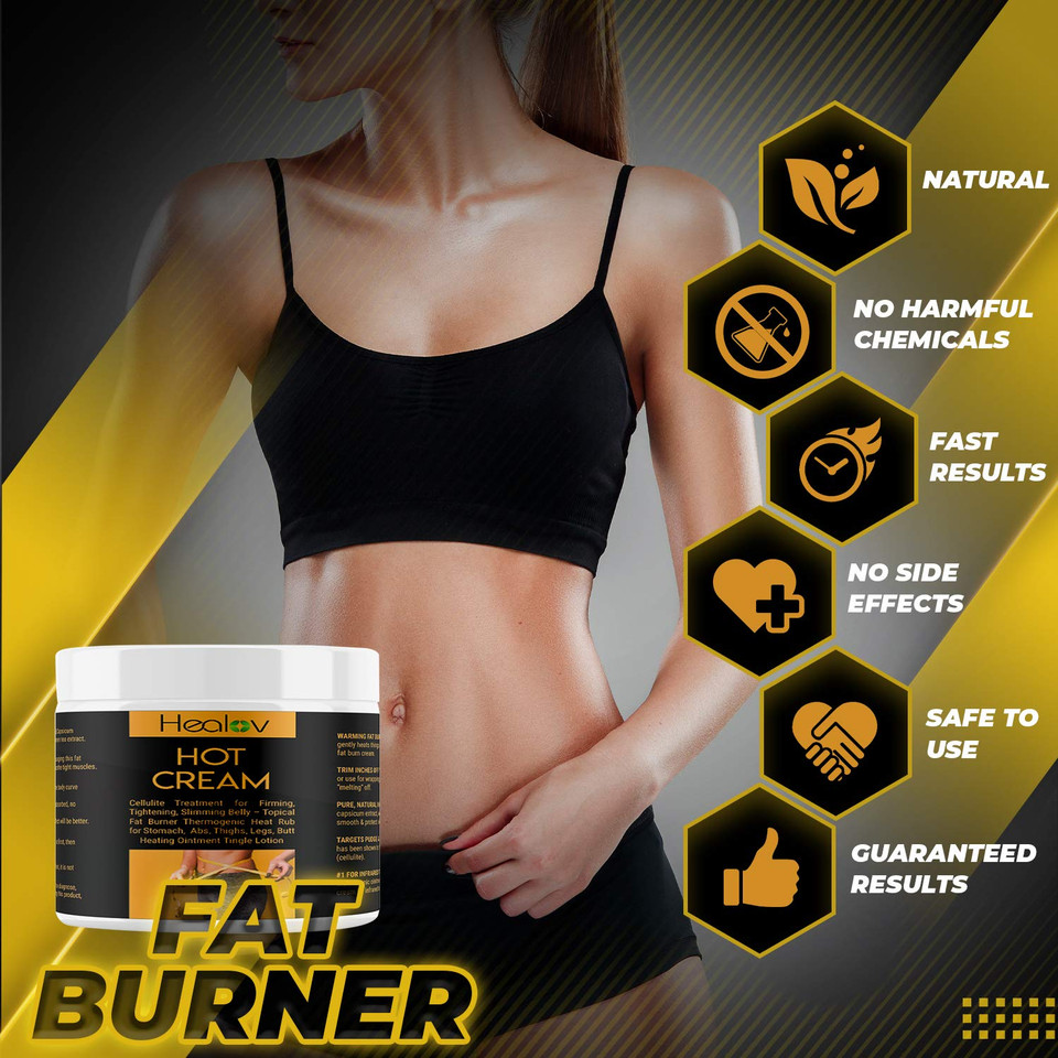 Hot Cream Cellulite Treatment For Firming, Tightening, Slimming Belly  Topical Fat Burner Thermogenic Heat Rub For Stomach, Abs, Thighs, Legs, Butt  Heating Ointment Tingle Lotion Hot Cream Cellulite Treatment For Firming, Tightening, Slimming Belly  Topical Fat Burner Thermogenic Heat Rub For Stomach, Abs, Thighs, Legs, Butt  Heating Ointment Tingle Lotion