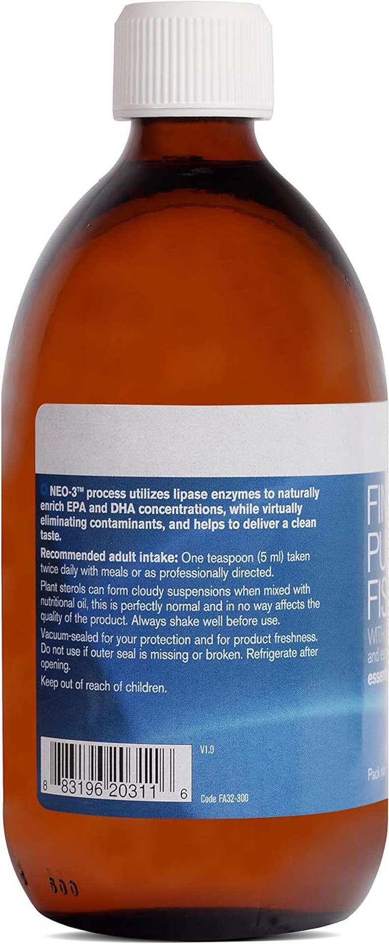 Pharmax Finest Pure Fish Oil | With Plant Sterols And Essential Oil Of Orange To Support Optimal Cardiovascular Health | 10.1 Fl. Oz