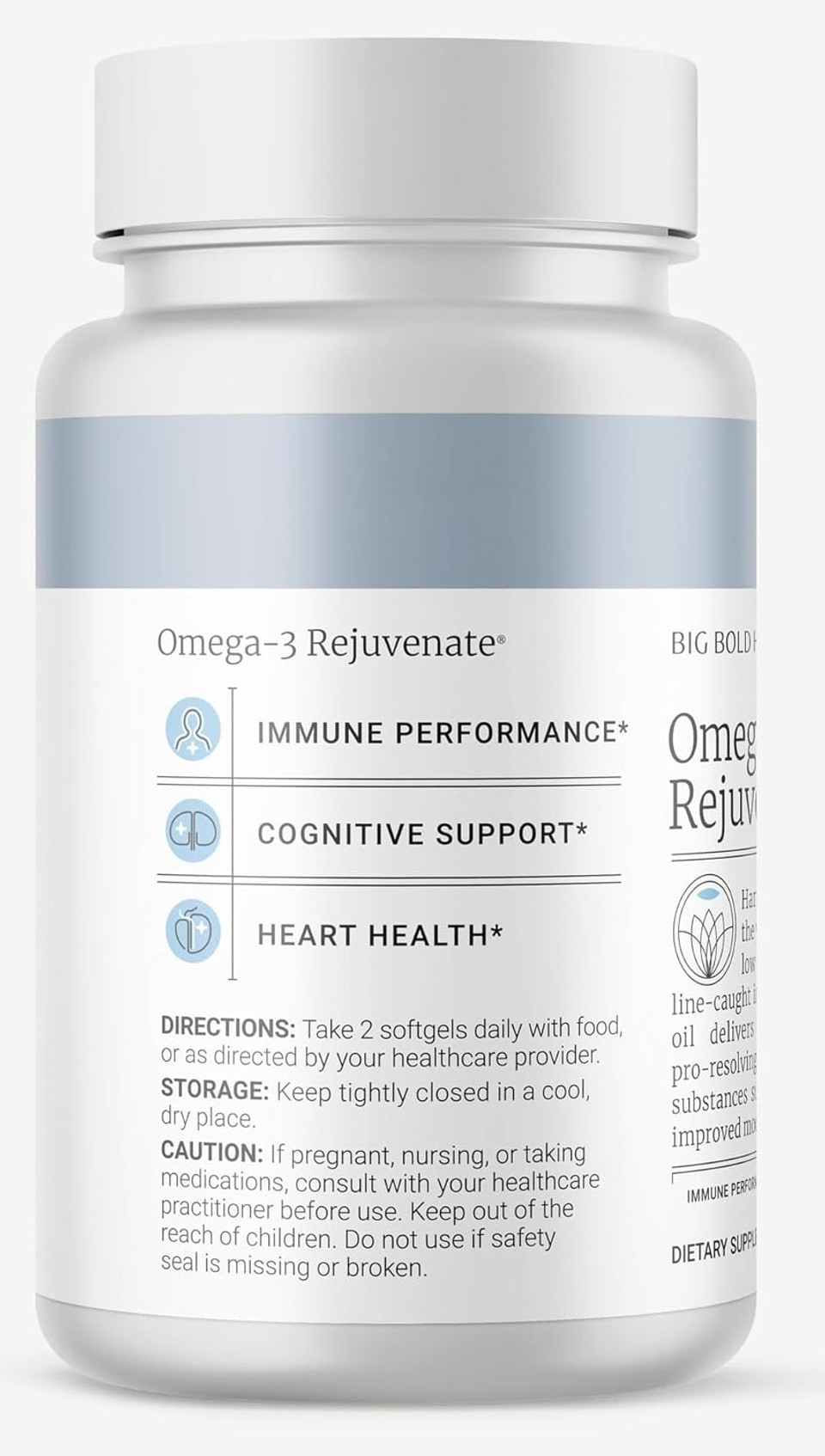 2 Month Supply - Omega-3 Rejuvenate Fish Oil Supplement, Wild Alaskan Cod And Sockeye Salmon Fish Oil, Lemon Flavor Omega-3 Fatty Acids With Epa, Dha, & Dpa 120 Softgels 2 Month Supply - Omega-3 Rejuvenate Fish Oil Supplement, Wild Alaskan Cod And Sockeye Salmon Fish Oil, Lemon Flavor Omega-3 Fatty Acids With Epa, Dha, & Dpa 120 Softgels