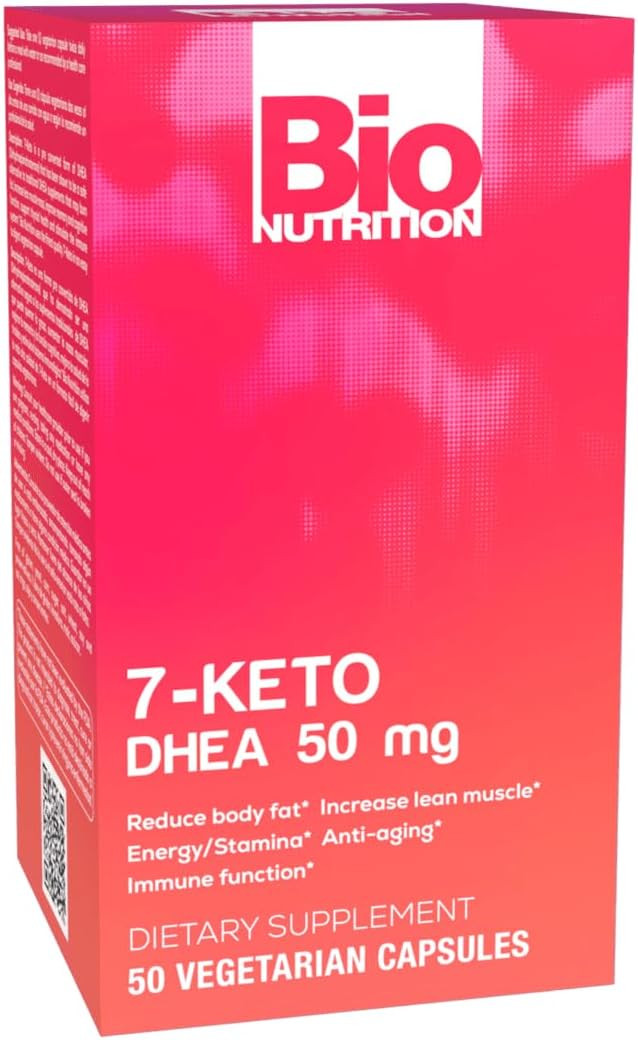 Bio Nutrition 7-Keto 50 Vegetarian Capsules | Dhea 50Mg | Promotes Strong Immune Health | Energy & Stamina