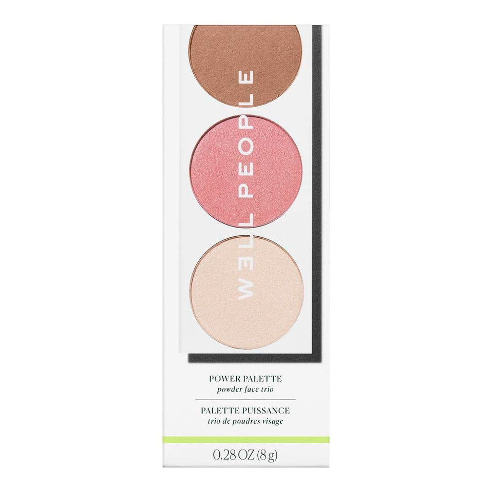 Well People - Vegan Power Palette Face Finishing Powder Trio | Plant-Based, Cruelty-Free Clean Beauty (Empower)