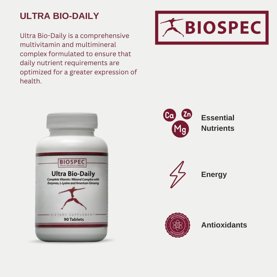 Ultra Bio-Daily  High-Potency Multivitamin Multimineral Complex W/ Added Nutrient Support