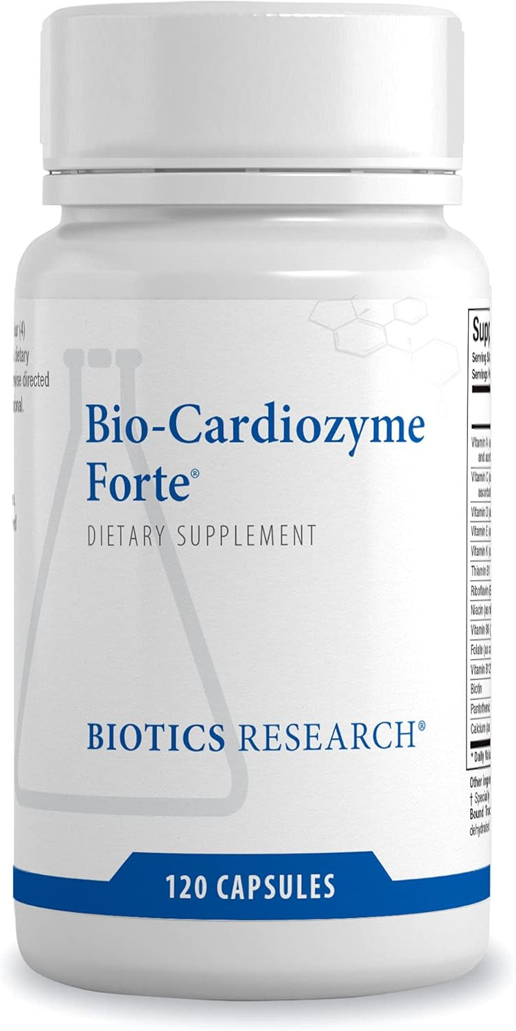 Biotics Research Bio Cardiozyme Forte Healthy Heart Multivitamin, Broad Spectrum Formulation Designed To Support Cardiovascular Health And Function, Powerful Antioxidant Support, 120 Capsules