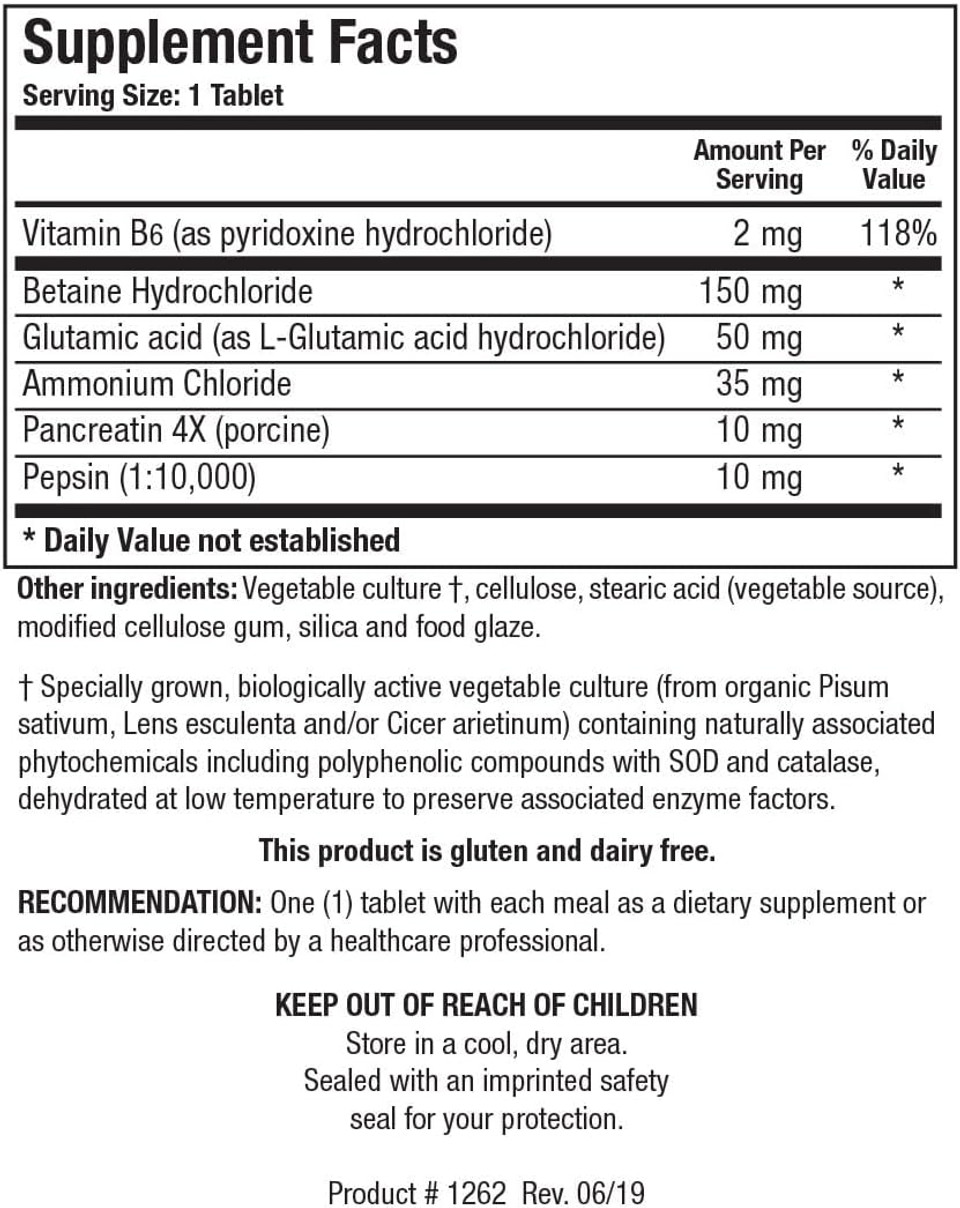 Biotics Research Hydro-Zyme Digestive Support, Contains Betaine Hydrochloride, Supports Healthy Gastric Ph 90 Tablets Biotics Research Hydro-Zyme Digestive Support, Contains Betaine Hydrochloride, Supports Healthy Gastric Ph 90 Tablets