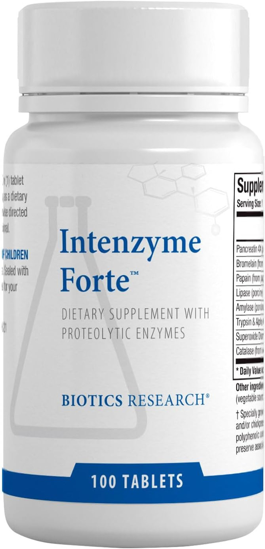 Biotics Research Intenzyme Forte Proteolytic Pancreatic Enzymes, Pancreatin, Bromelain, Papain, Lipase, AmylaseSupplement Supports Healthy Protein DigestionImmune & Circulatory Function 500 Tablets Biotics Research Intenzyme Forte Proteolytic Pancreatic Enzymes, Pancreatin, Bromelain, Papain, Lipase, AmylaseSupplement Supports Healthy Protein DigestionImmune & Circulatory Function 500 Tablets