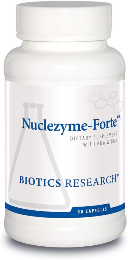 Biotics Research Nuclezyme-Forte  Rna/Dna B-Complex, Supplemental Source Of Rna And Dna, Fortified Multivitamin/Mineral Formula 90 Capsules