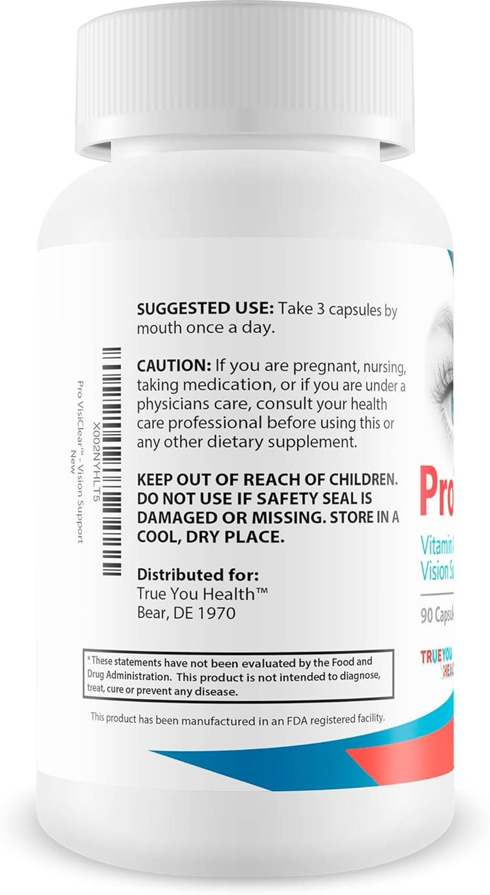 Pro Visiclear For Eyes - Vitamin A Enriched Vision Support - Vitamin Based Support To Support Vision Naturally - Natural Antioxidant Pro Visi Clear Pill Enhanced With Premium Ingredients