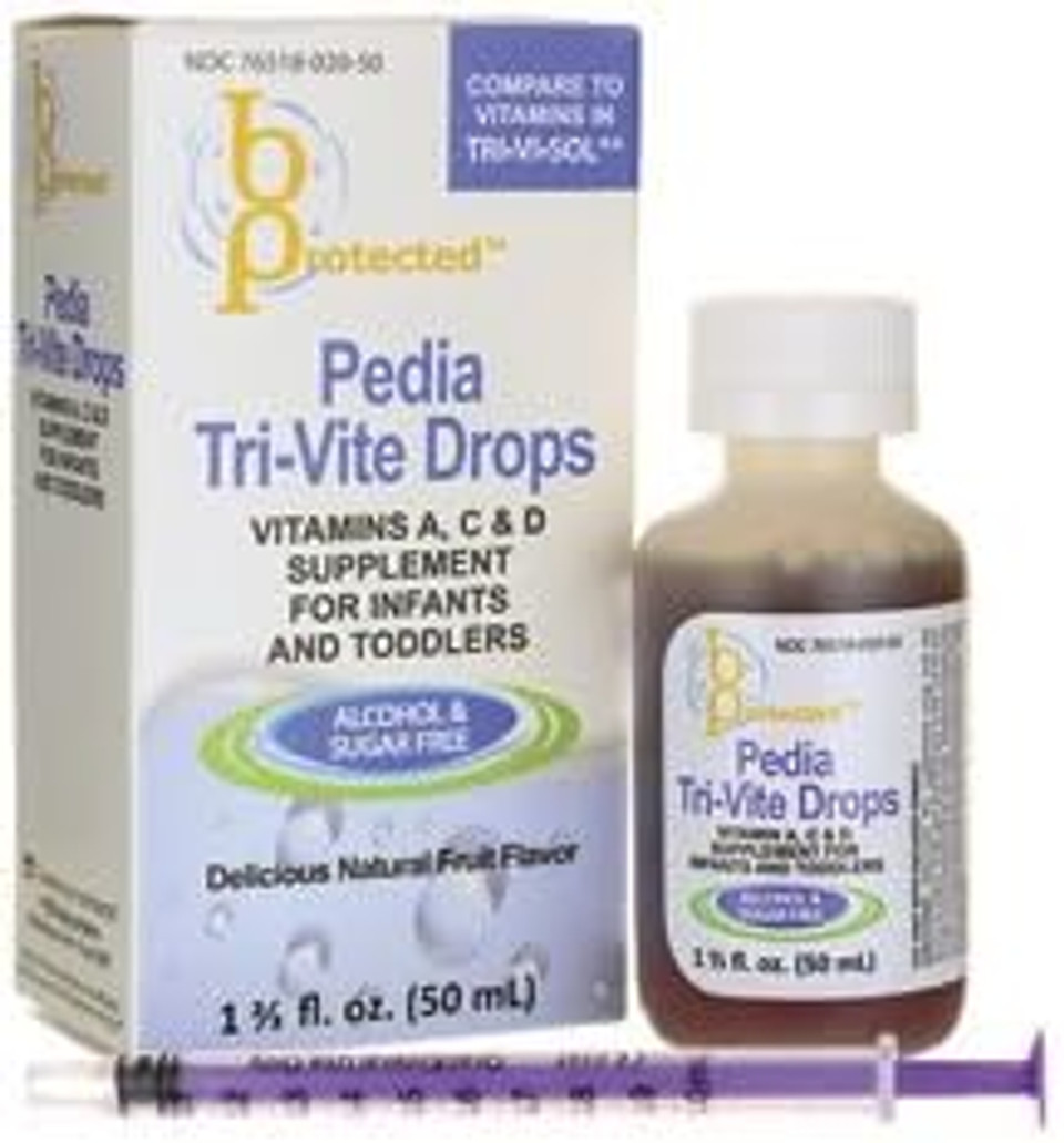B Protected Pedia Tri-Vite Drops 1 2/3 Fl Ounce Liquid