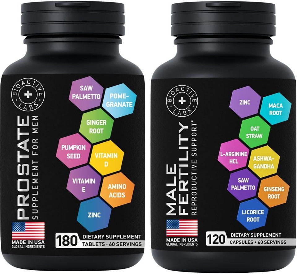 Fertility Supplements And Prostate Health Supplements Mens Health Bundle