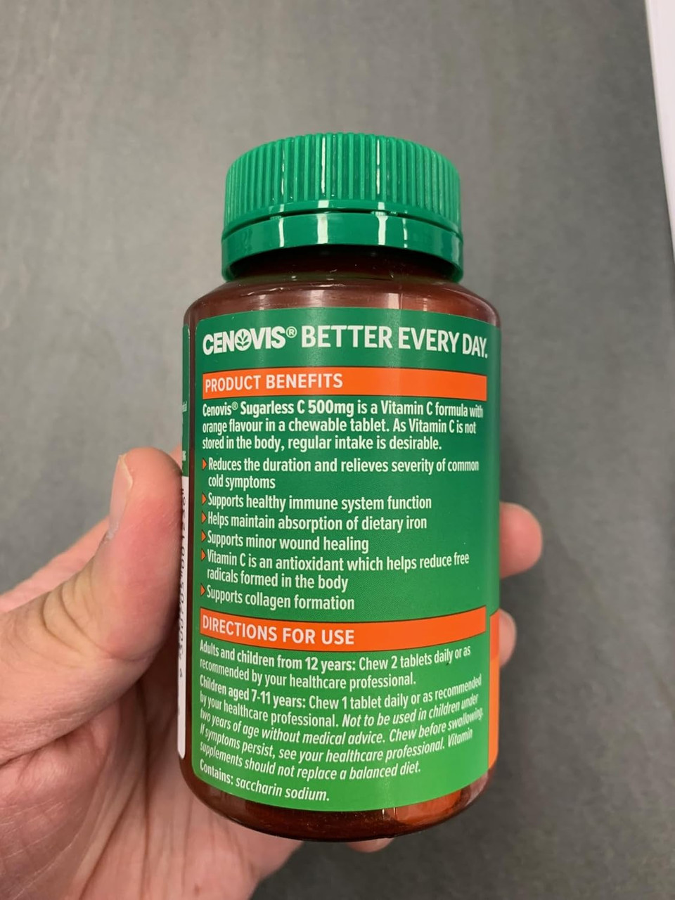 Sugarless C 500Mg Orange Flavour Tabs 100