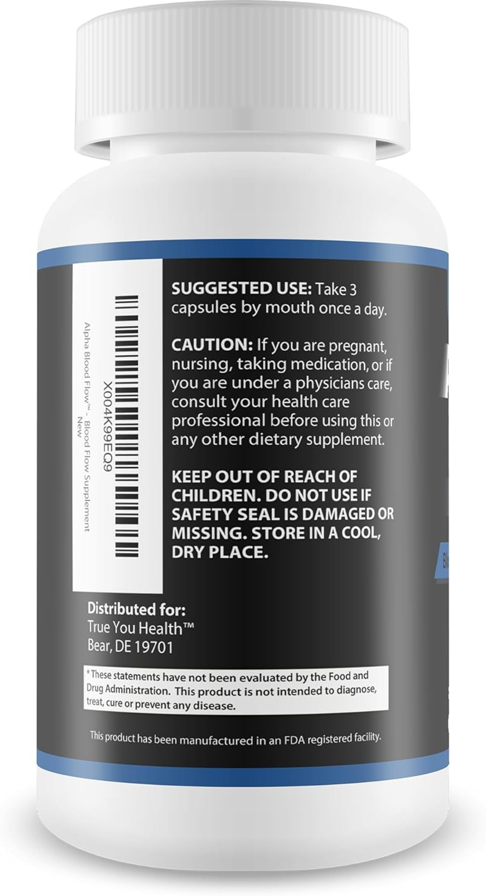 Alpha Blood Flow - Improved Formula - Our Best Alpha Boost Male Blood Circulation Supplements For Men - Circulatory Supplements Best Blood Flow Vasodilator Nitric Oxide Blood Flow Supplements For Men