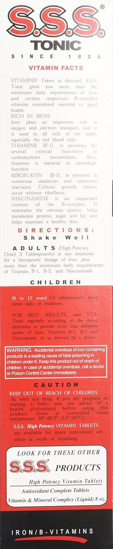 Sss Tonic Liquid 20 Oz