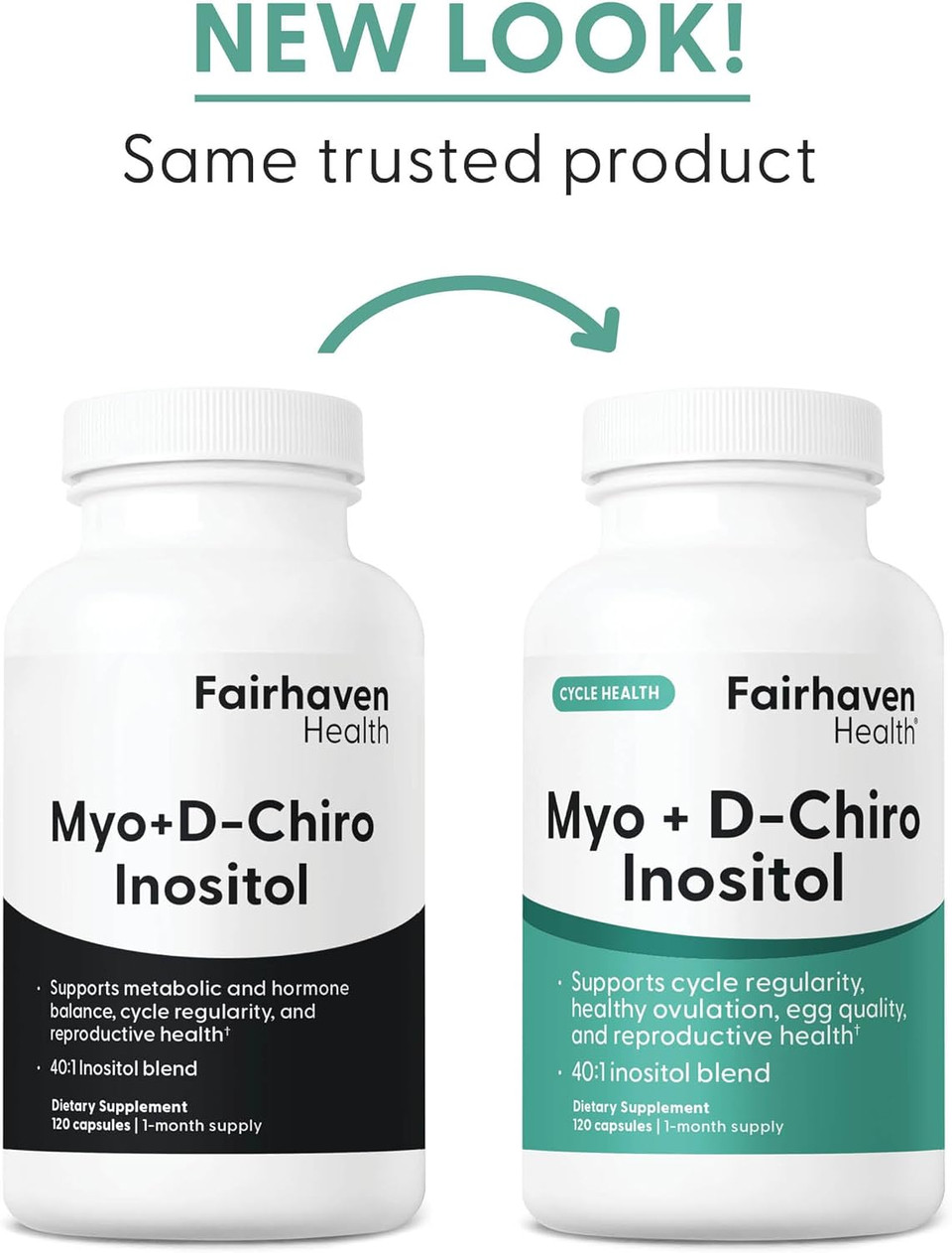 Fairhaven Health Myo-Inositol And D-Chiro Inositol Supplement For Women | 40:1 Ratio | Female Fertility Supplement For Women And Hormone Balance* | Vegan | 240 Myo & D-Chiro Inositol Capsules Fairhaven Health Myo-Inositol And D-Chiro Inositol Supplement For Women | 40:1 Ratio | Female Fertility Supplement For Women And Hormone Balance* | Vegan | 240 Myo & D-Chiro Inositol Capsules