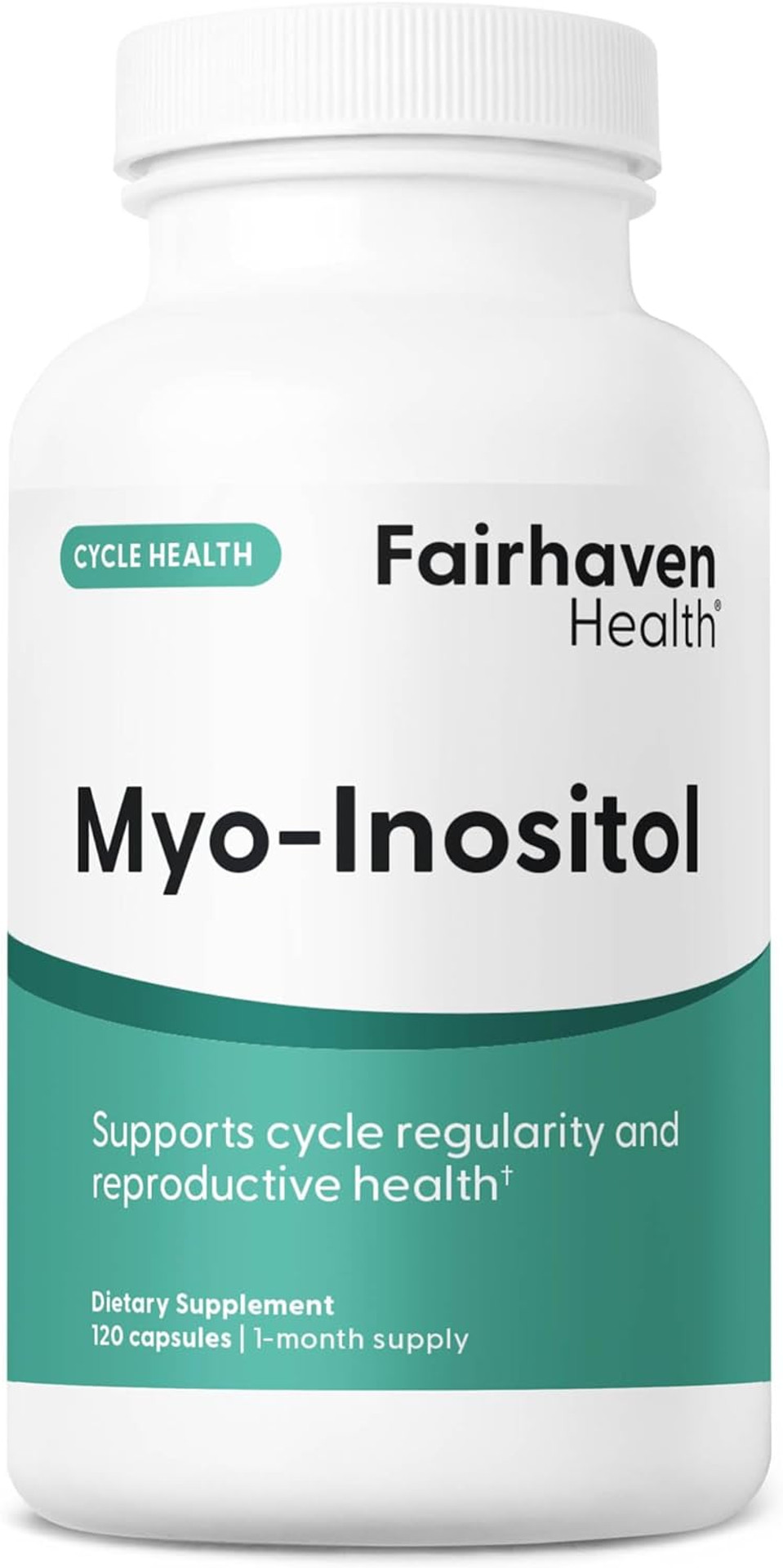 Fairhaven Health Myo-Inositol Supplement For Women And Men | Vitamin B8 2000Mg | Vegan Inositol Powder Capsules | Gluten, Dairy And Soy Free | 120 Inositol Capsules