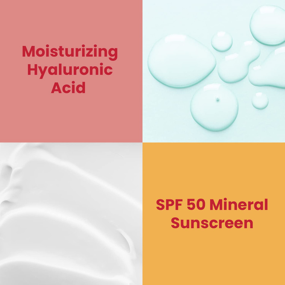 Healthy Skin Lab Protect Tinted Moisturizer With Spf 50, Hydrating Tinted Sunscreen With Hyaluronic Acid For All Skin Types, Chemical Free (50Ml)