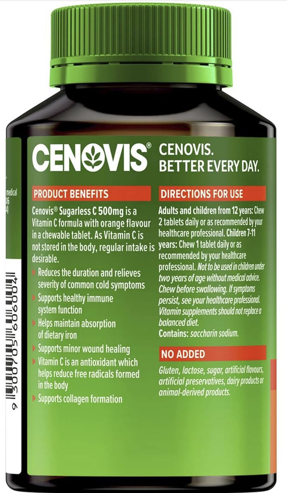 Vitamin C 500Mg Sugarless 160 Tablets Product Of Australia