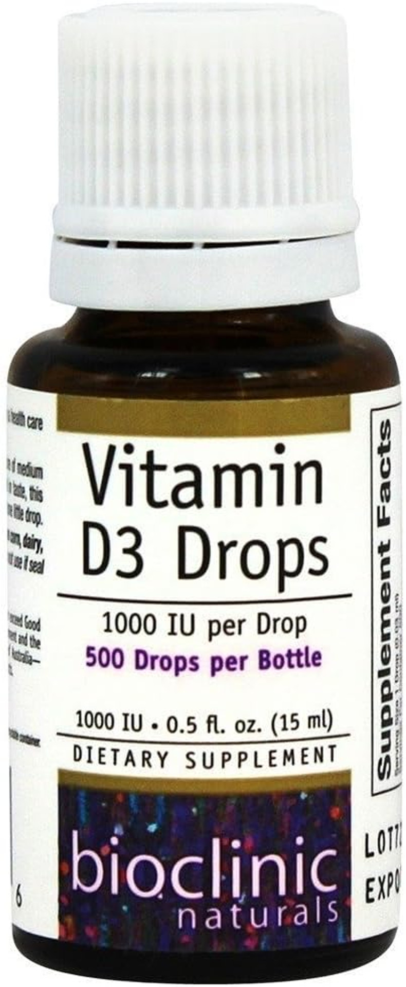 Bioclinic Naturals, Vitamin D3 Drops 1000 Iu 0.5 Fl Oz