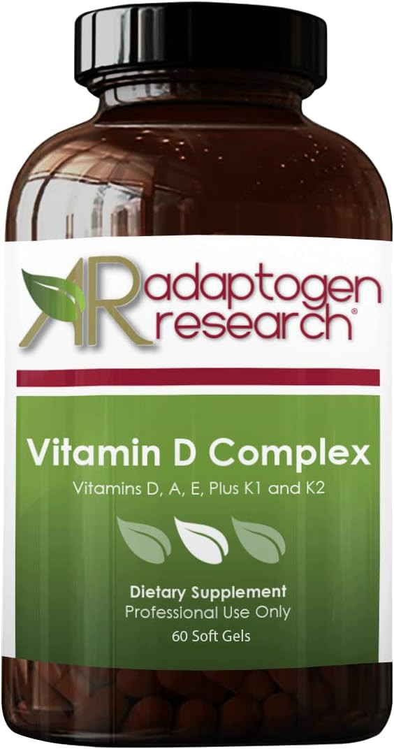 Vitamin D Complex | D3 5000Iu With Vitamin A, E (Tocopherols And Tocotrienols), K1 + K2 | Fat Soluble Vitamins Blend | 60 Softgels