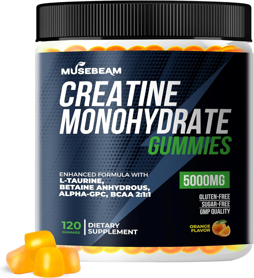 Creatine Monohydrate 5000Mg Supplement Gummies - With L-Taurine Betaine Anhydrous Alpha-Gpc Bcaa 2:1:1 - Sugar-Free Gluten Free For Men Women Creatine Monohydrate 5000Mg Supplement Gummies - With L-Taurine Betaine Anhydrous Alpha-Gpc Bcaa 2:1:1 - Sugar-Free Gluten Free For Men Women