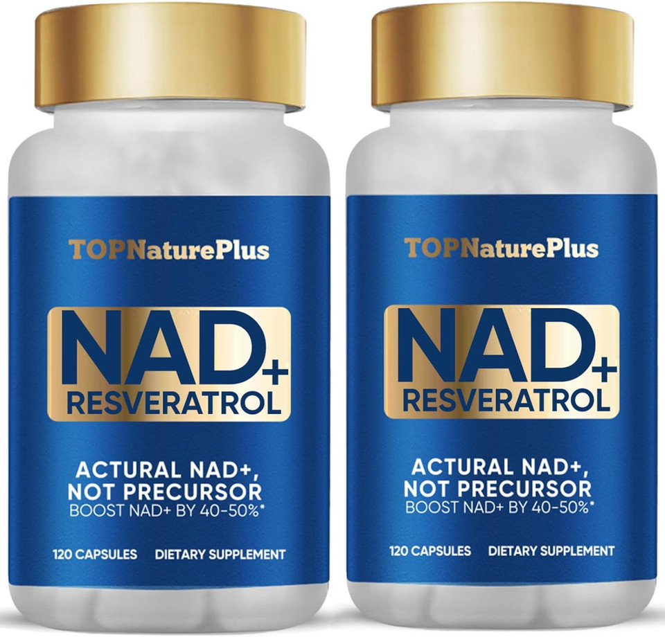 Nadh+ Supplement 1000Mg, Nmn Alternative Nadh+ Resveratrol Supplement Energy Booster For Women And Men, Support Dna Repair & Health Aging, 240 Capsules
